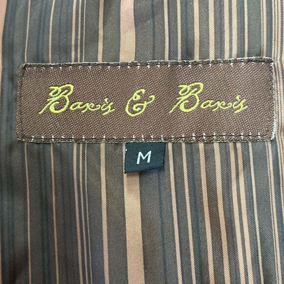 Y2K Baxis & Baxis Pea Coat Jacket M Womens Suede Leather Lined Tan Double Breast - Picture 7 of 9